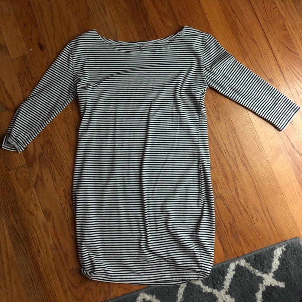 Awake couture stripes mini dress